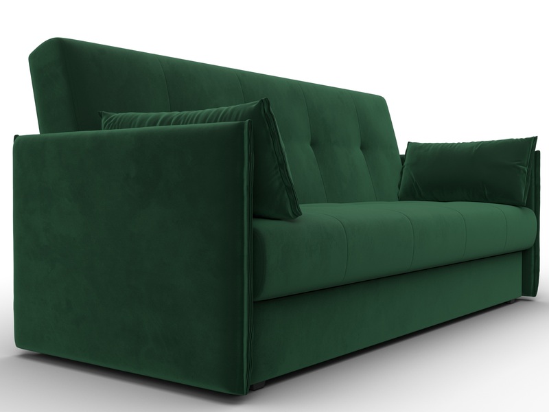 Диван-книжка Лига-018, Велюр, SEVEN 626 зеленый