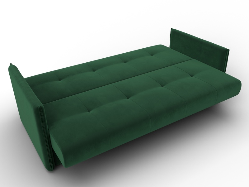 Диван-книжка Лига-018, Велюр, SEVEN 626 зеленый