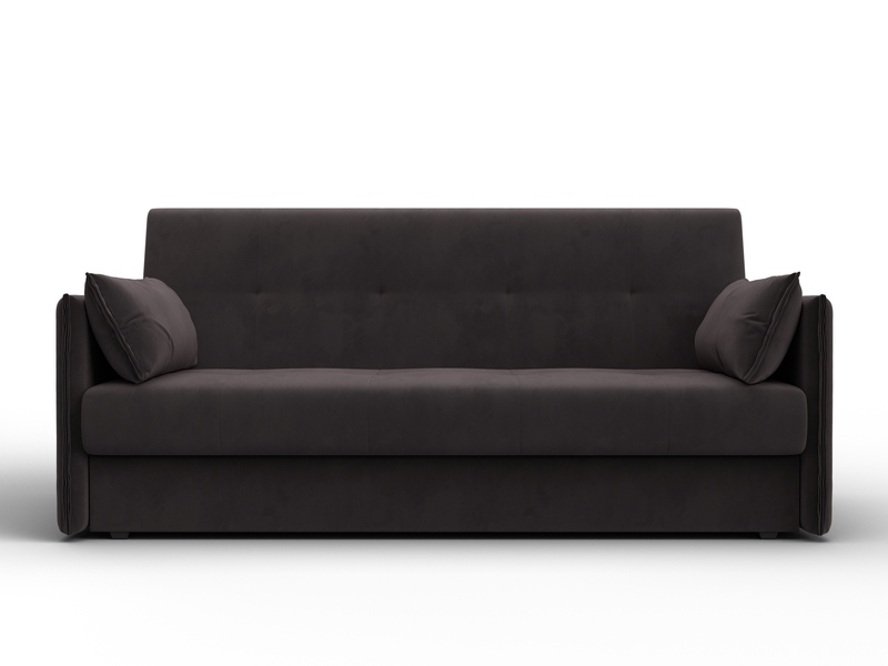 Диван-книжка Лига-018, Велюр, SEVEN 727 коричневый