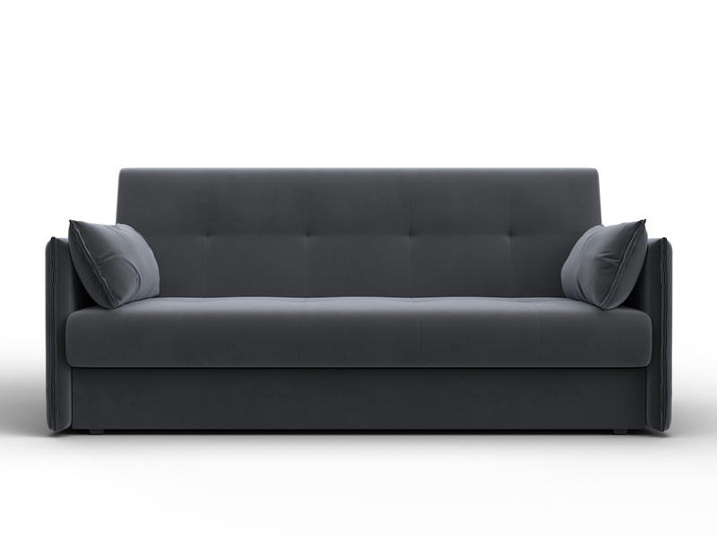 Диван-книжка Лига-018, Велюр, SEVEN 17 серый