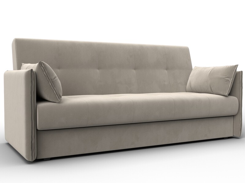 Диван-книжка Лига-018, Микровельвет, Бежевый