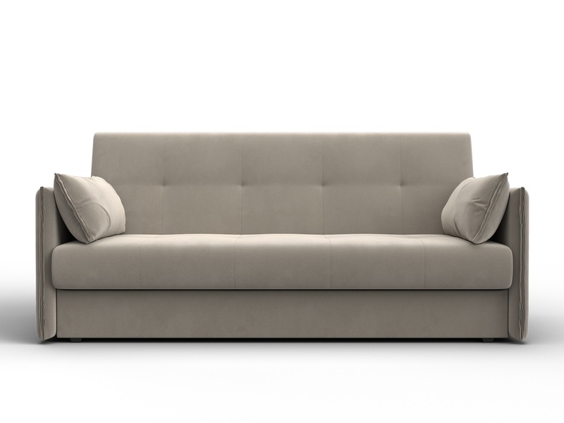 Диван-книжка Лига-018, Микровельвет, Бежевый