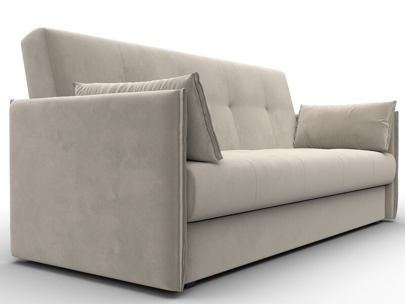 Диван-книжка Лига-018, Микровельвет, Бежевый