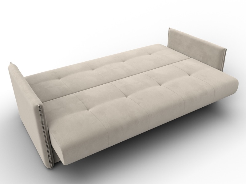 Диван-книжка Лига-018, Микровельвет, Бежевый