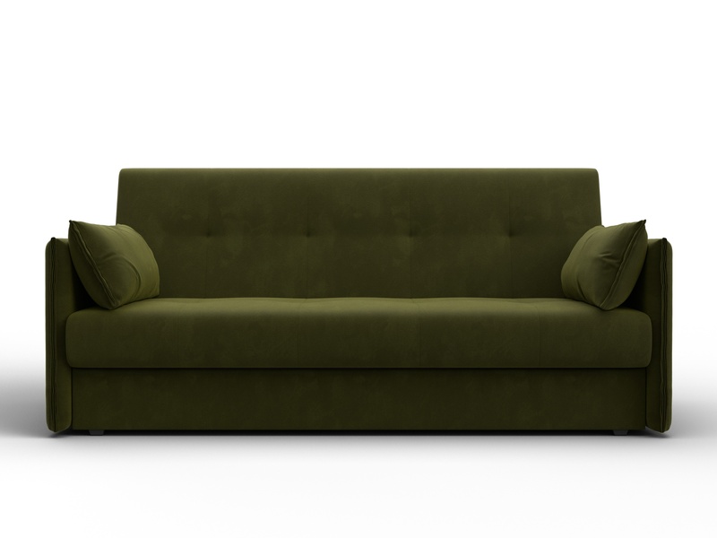 Диван-книжка Лига-018, Микровельвет, Зеленый