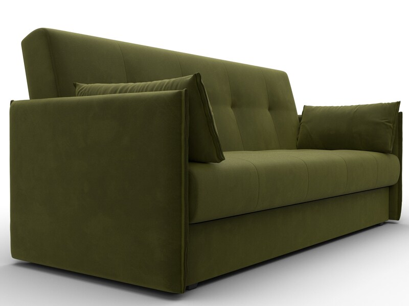 Диван-книжка Лига-018, Микровельвет, Зеленый