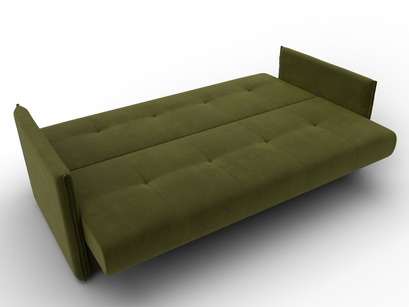 Диван-книжка Лига-018, Микровельвет, Зеленый