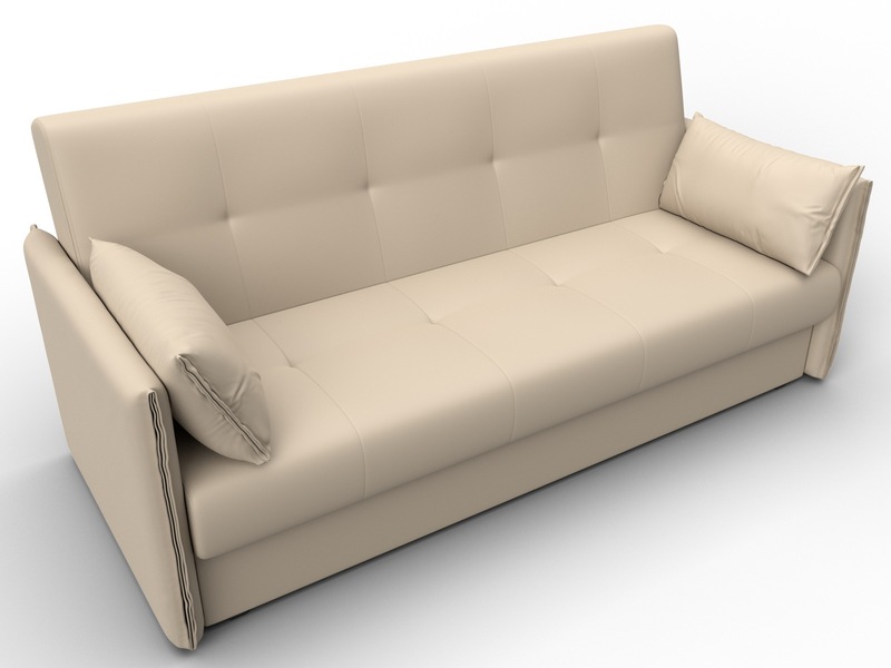 Диван-книжка Лига-018, Экокожа, Бежевый