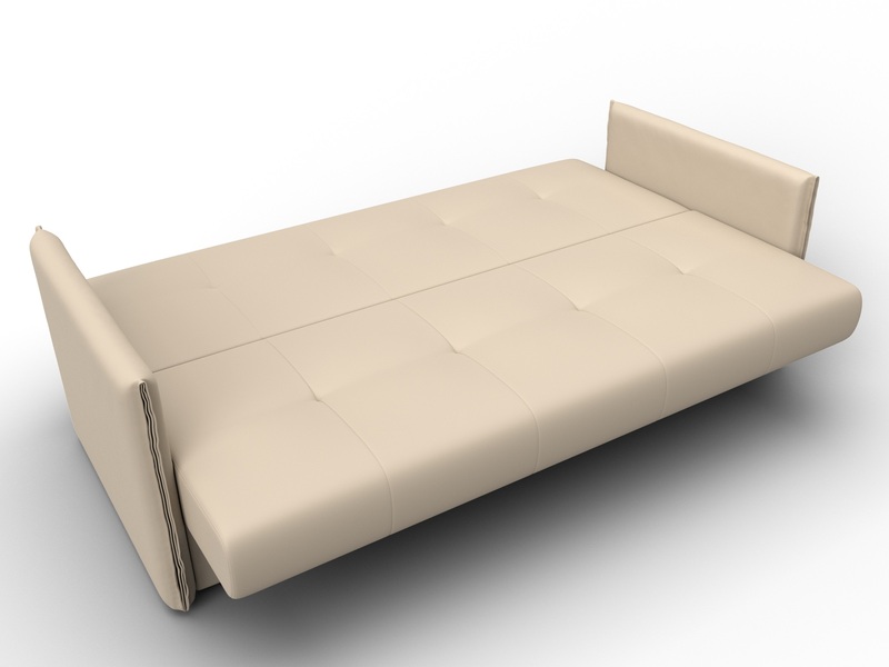 Диван-книжка Лига-018, Экокожа, Бежевый