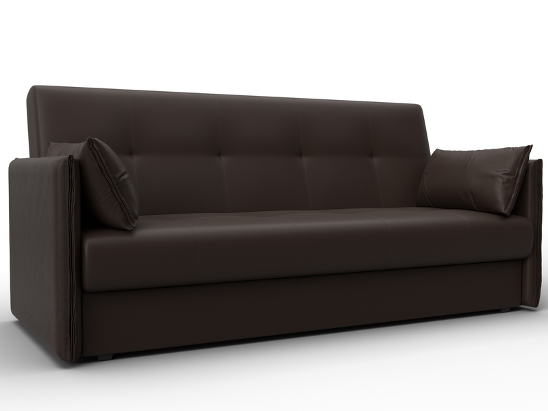 Диван-книжка Лига-018, Экокожа, Коричневый