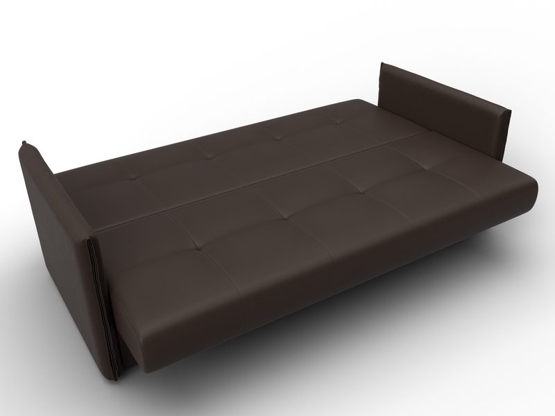 Диван-книжка Лига-018, Экокожа, Коричневый