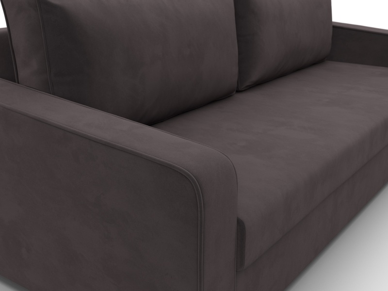 Диван прямой Лига-009, Велюр, SEVEN 727 коричневый