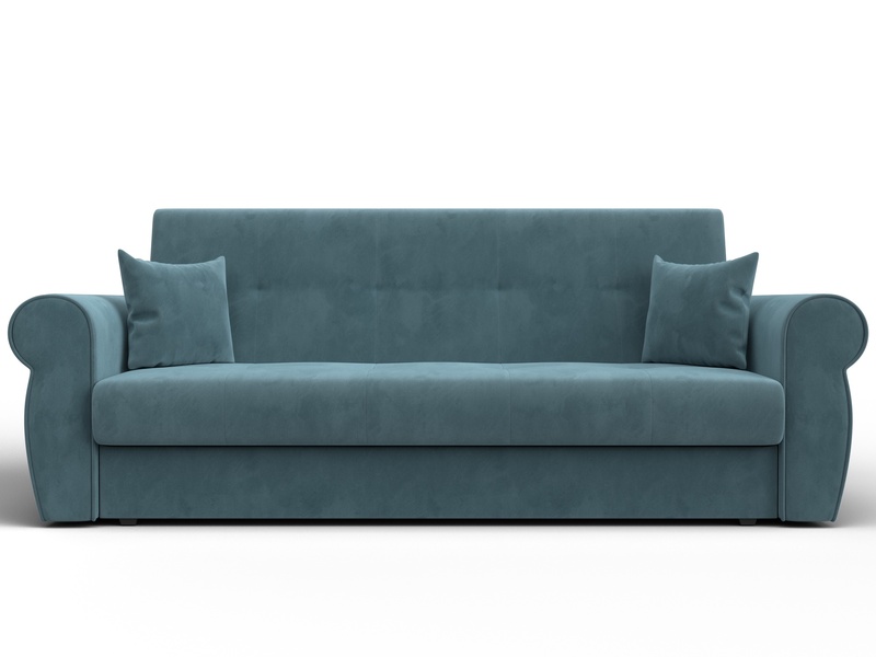 Диван-книжка Лига-019, Велюр, SEVEN 113 бирюзовый