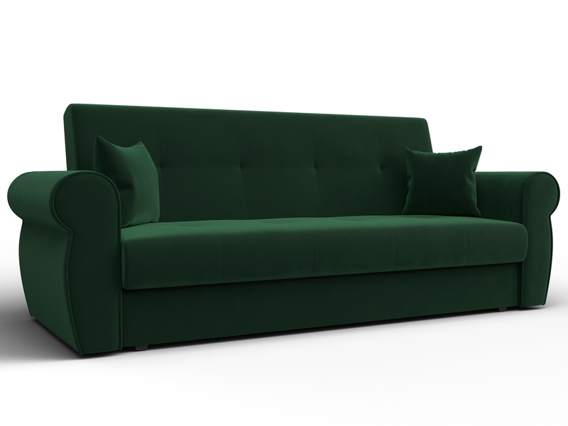 Диван-книжка Лига-019, Велюр, SEVEN 626 зеленый