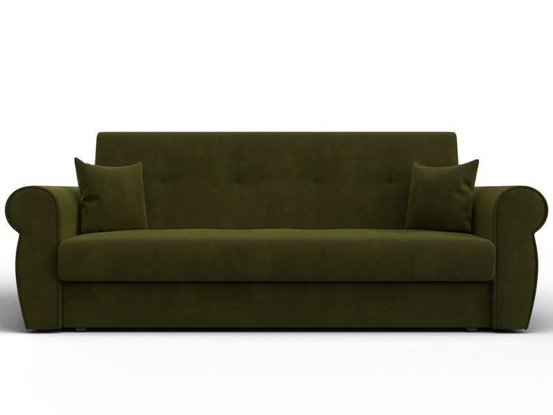 Диван-книжка Лига-019, Микровельвет, Зеленый