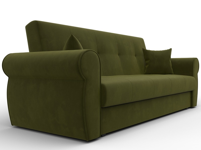 Диван-книжка Лига-019, Микровельвет, Зеленый