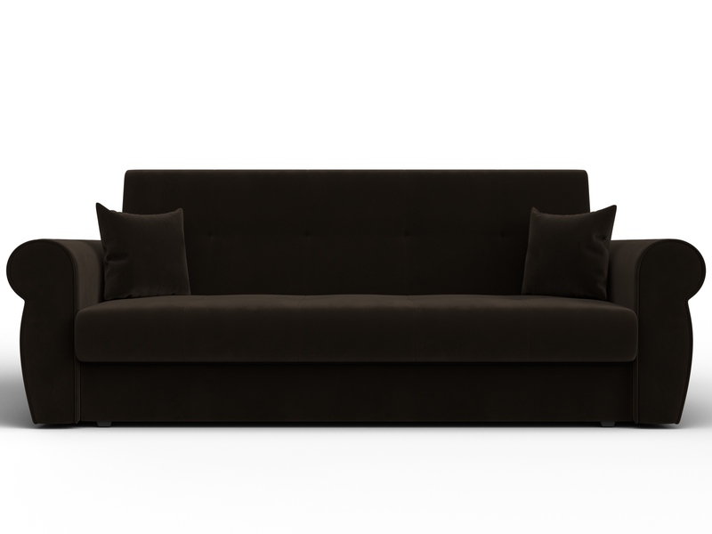 Диван-книжка Лига-019, Микровельвет, Коричневый