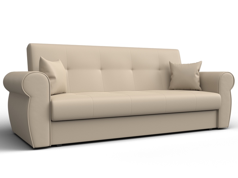 Диван-книжка Лига-019, Экокожа, Бежевый