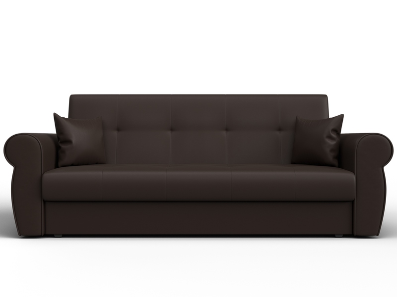 Диван-книжка Лига-019, Экокожа, Коричневый