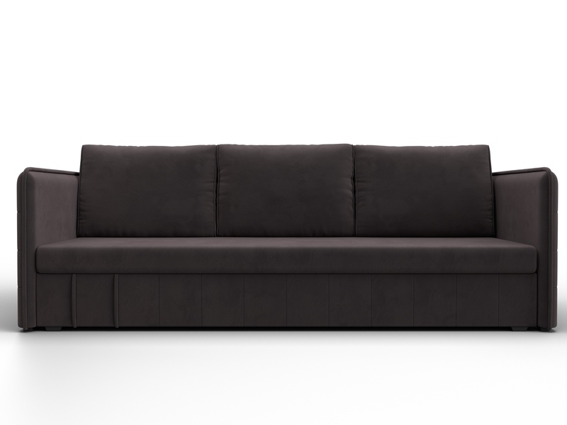 Диван прямой Слим, Велюр, SEVEN 727 коричневый
