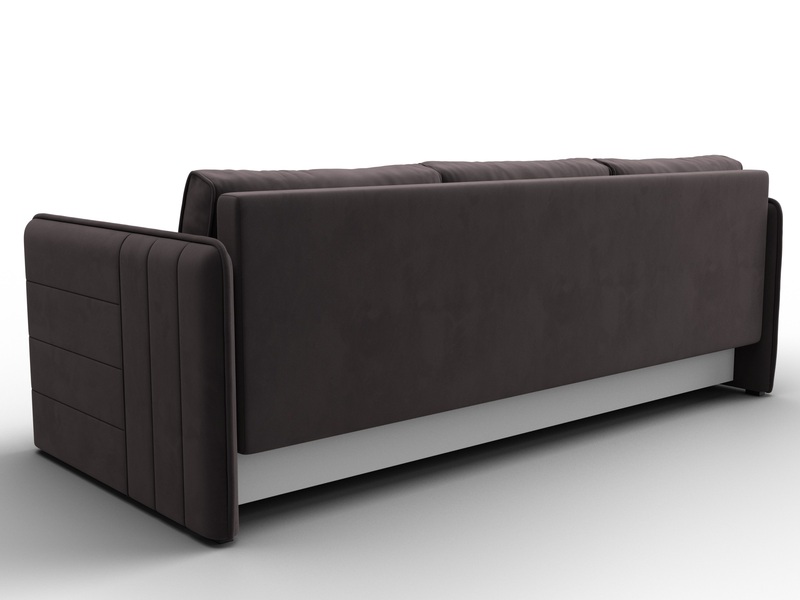 Диван прямой Слим, Велюр, SEVEN 727 коричневый