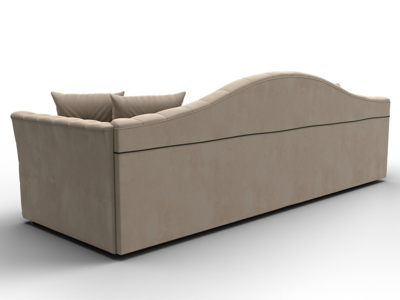 Диван прямой Артис, Велюр, SEVEN 729 бежевый