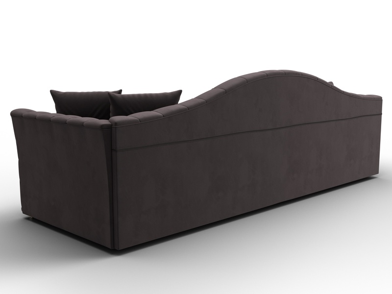 Диван прямой Артис, Велюр, SEVEN 727 коричневый