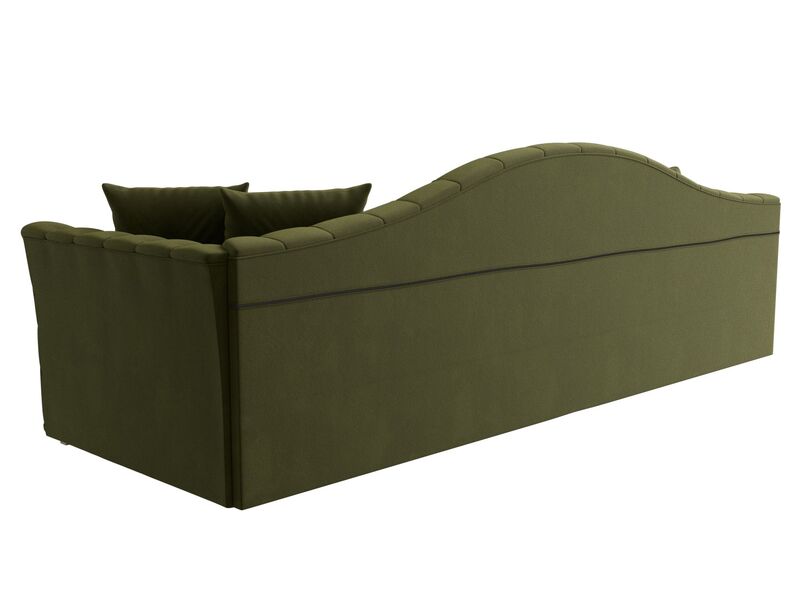 Диван прямой Артис, Микровельвет, Зеленый