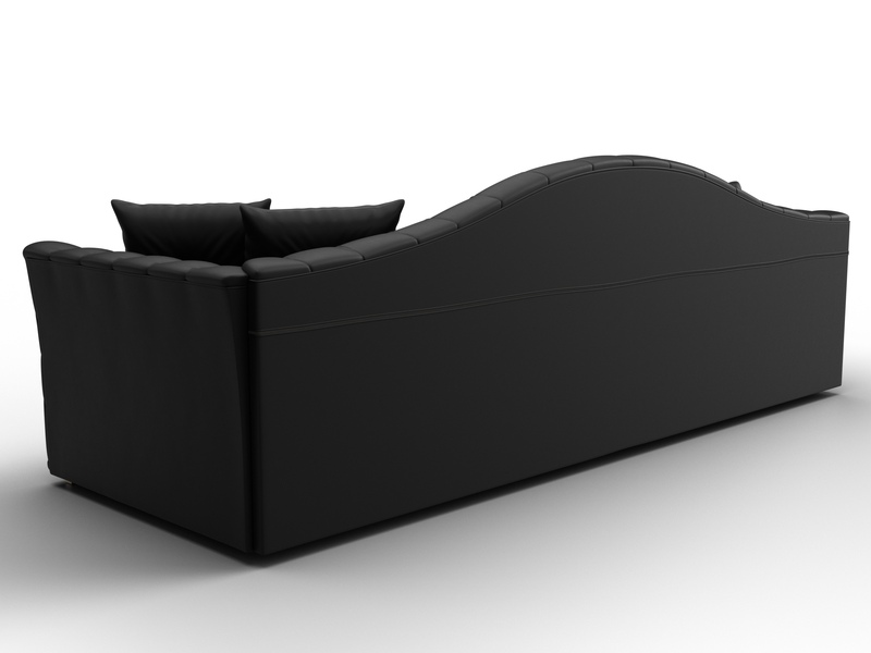 Диван прямой Артис, Экокожа, Коричневый