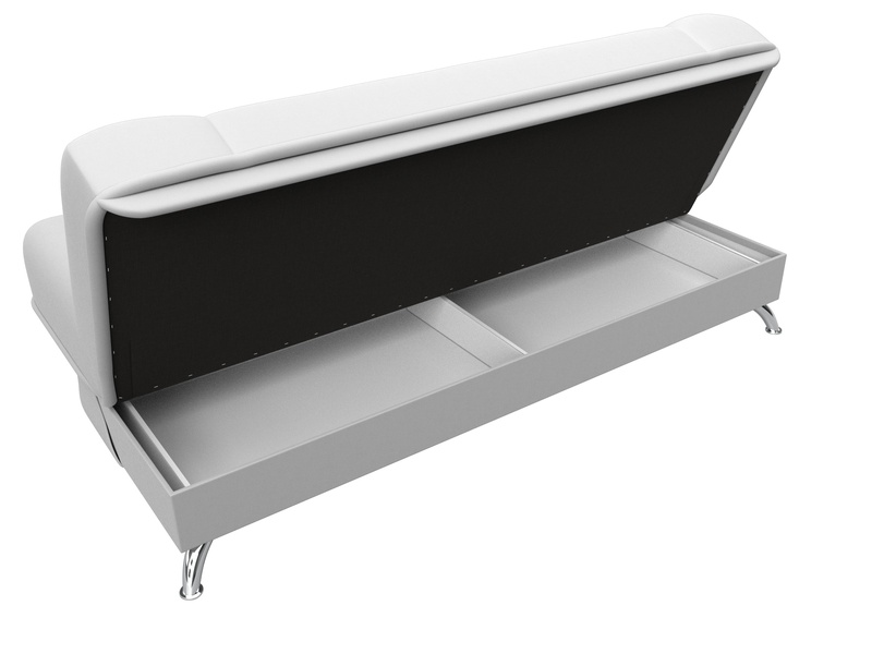 Диван-книжка Анна, Экокожа, Белый