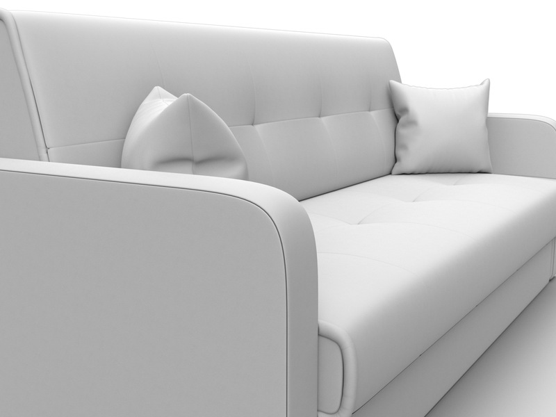 Диван-книжка Надежда, Экокожа, Белый