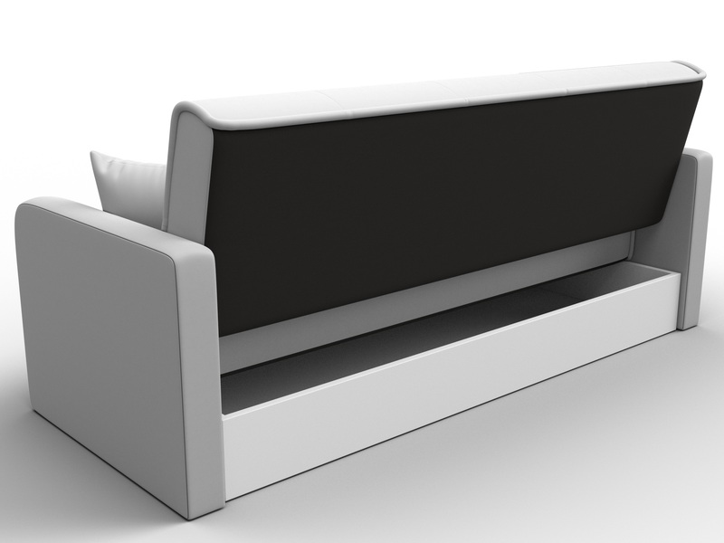 Диван-книжка Надежда, Экокожа, Белый