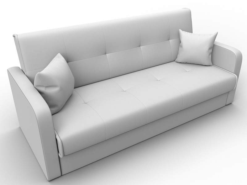 Диван-книжка Надежда, Экокожа, Белый