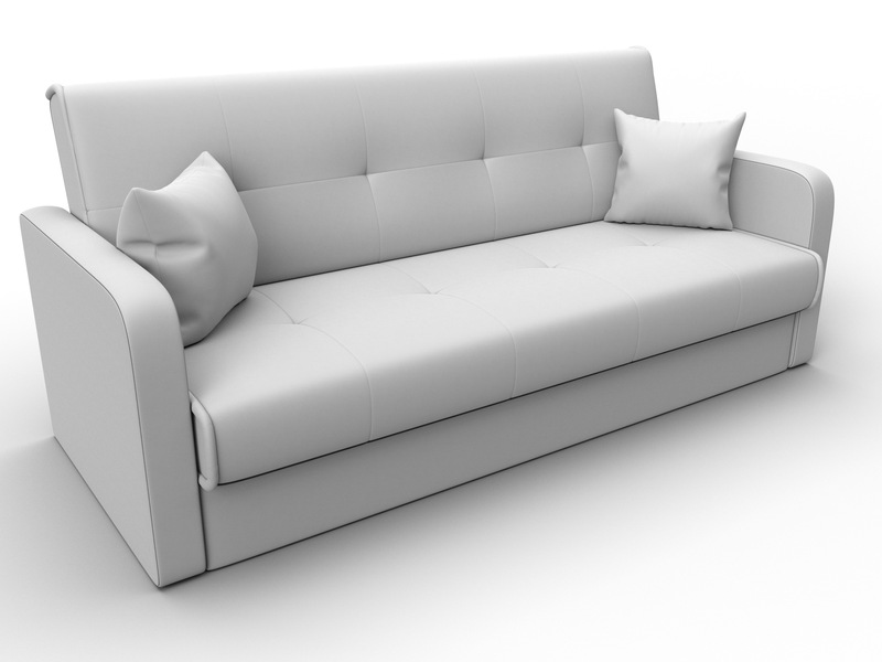 Диван-книжка Надежда, Экокожа, Белый