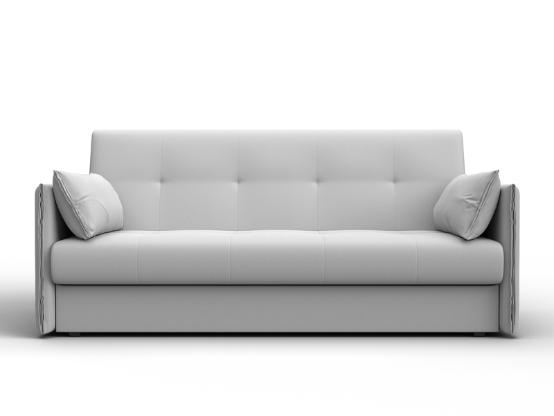 Диван-книжка Лига-018, Экокожа, Белый