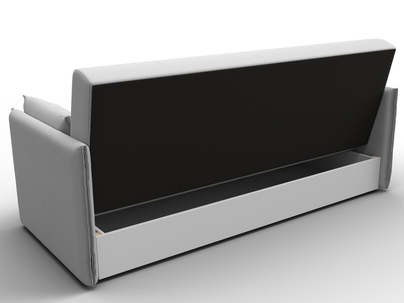 Диван-книжка Лига-018, Экокожа, Белый