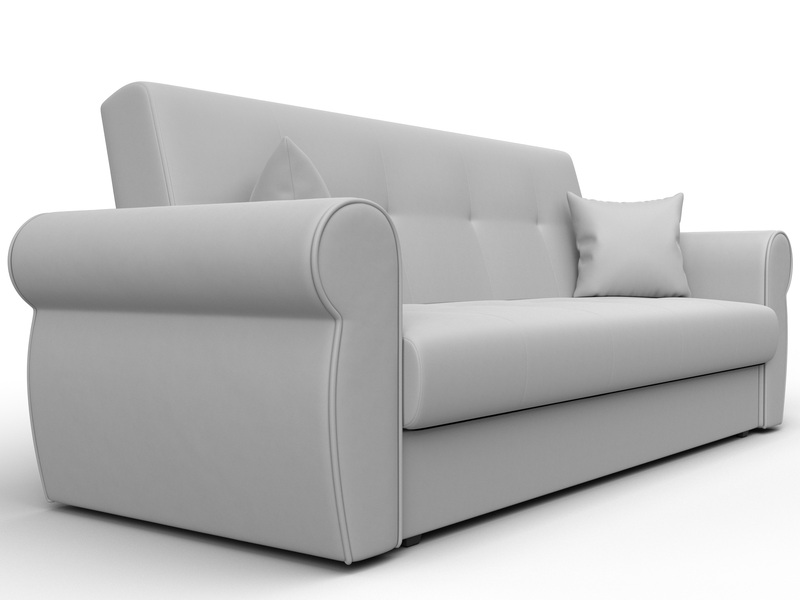 Диван-книжка Лига-019, Экокожа, Белый