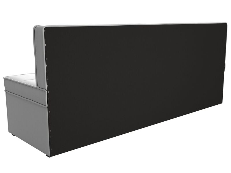 Диван кухонный прямой Техас, Экокожа, Белый