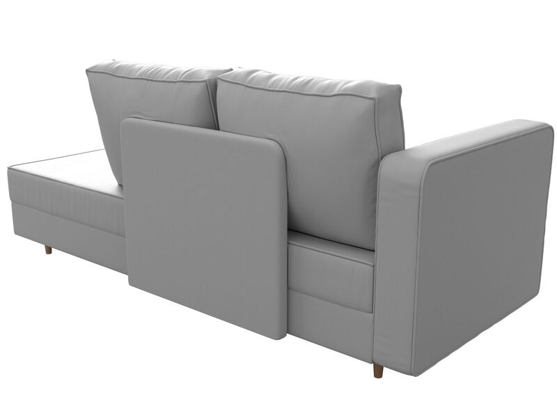 Кушетка Прайм левая, Экокожа, Белый