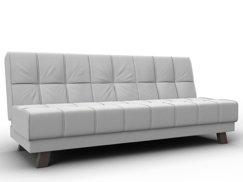 Диван прямой Винсент, Экокожа, Белый