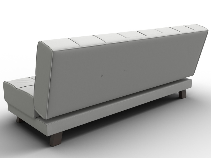 Диван прямой Винсент, Экокожа, Белый