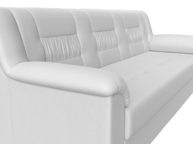 Диван прямой Карелия, Экокожа, Белый