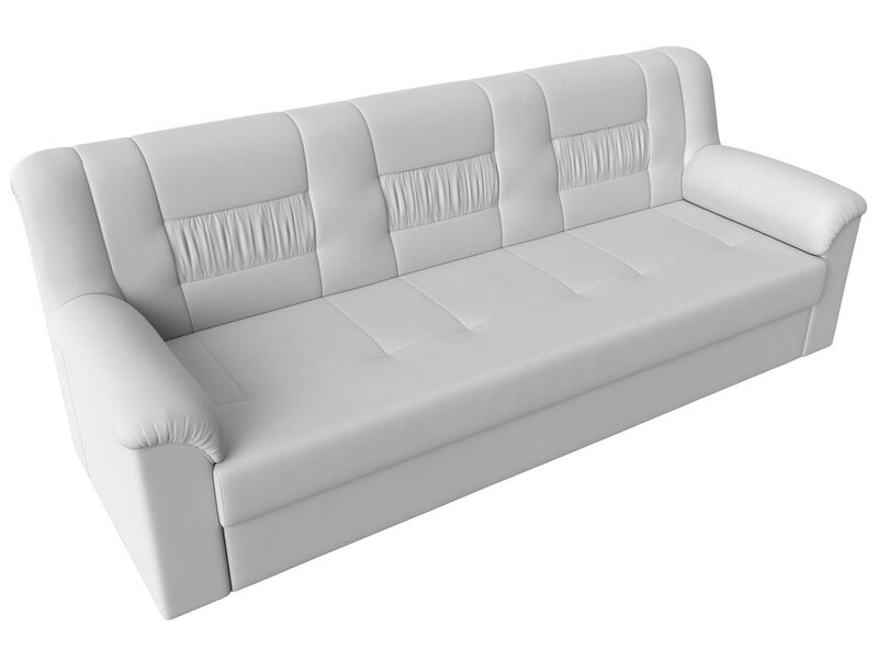 Диван прямой Карелия, Экокожа, Белый