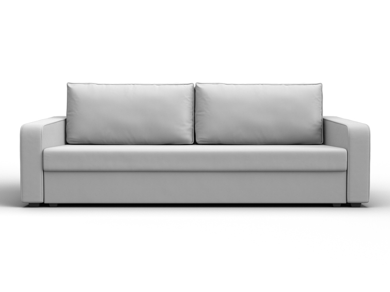 Диван прямой Лига-009, Экокожа, Белый