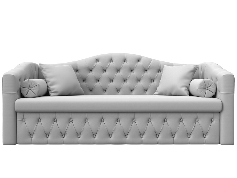 Диван детский прямой Мечта, Экокожа, Белый