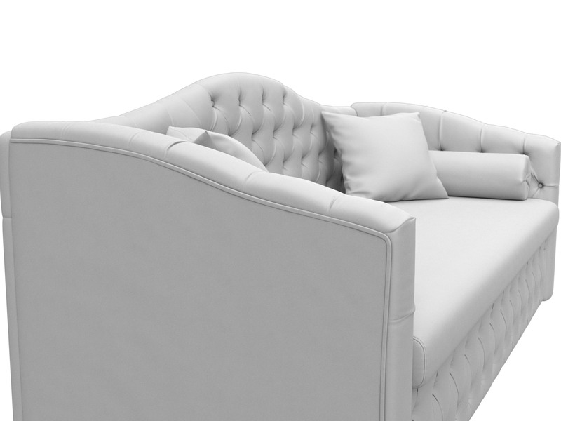 Диван детский прямой Мечта, Экокожа, Белый