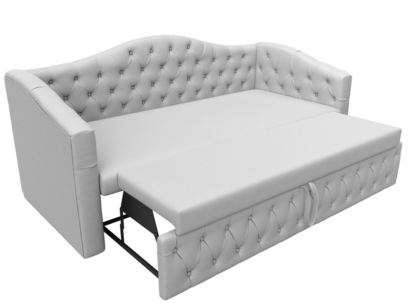 Диван детский прямой Мечта, Экокожа, Белый