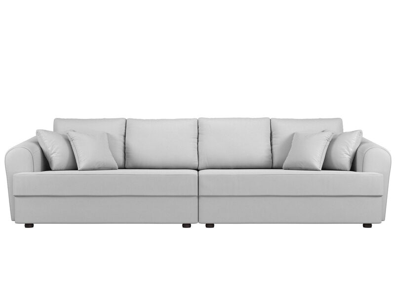 Диван прямой Милтон, Экокожа, Белый