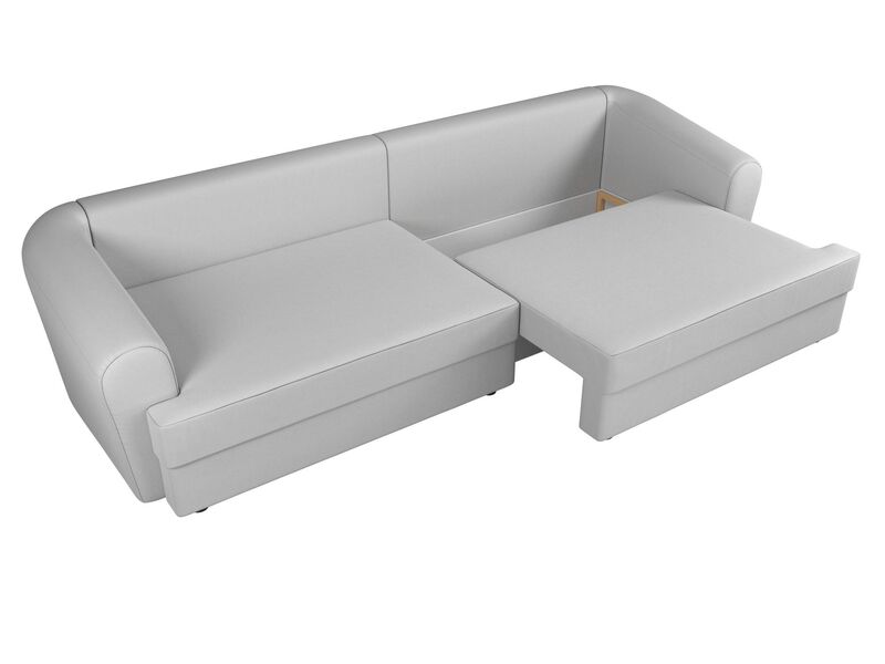 Диван прямой Милтон, Экокожа, Белый