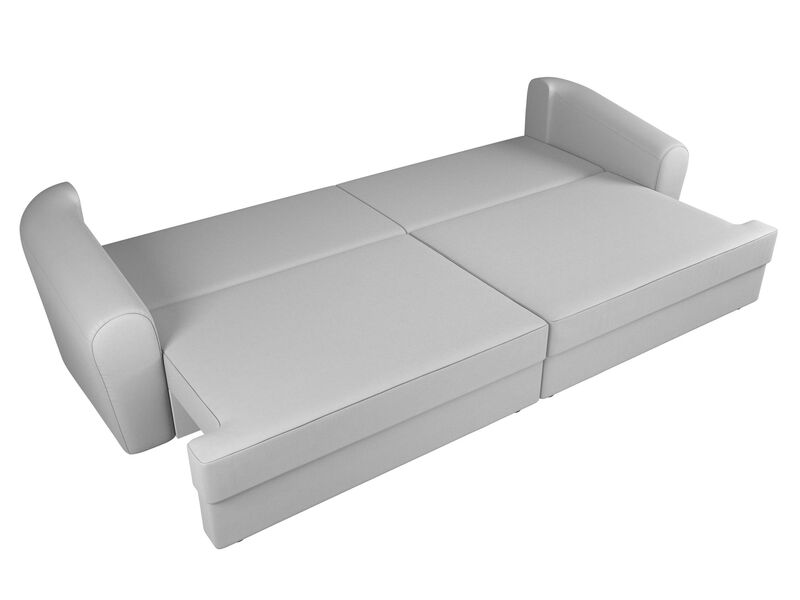 Диван прямой Милтон, Экокожа, Белый